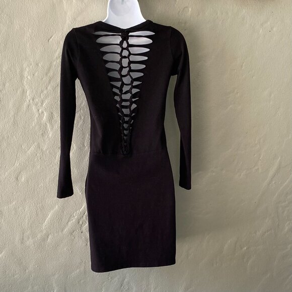 MONROW REVOLVE BLACK BODYCON MINI DRESS XS - Picture 5 of 5